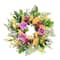 24" Pink, Orange & Yellow Spring Peony & Winter Jasmine Floral Wreath
